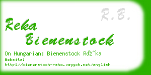 reka bienenstock business card